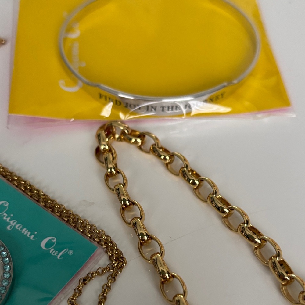 Origami Owl Gold and Silver Locket Necklace Collection - Picture 5 of 5